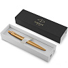 Ручка шариковая PARKER Jotter Monochrome XL SE-20 золотистый матовый M синий стержень, легированная сталь,отделка чёрное PVD покрытие, подарочная упаковка