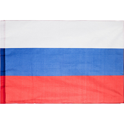 Флаг Российской Федерации, 90х145 см, флажная сетка/шелк