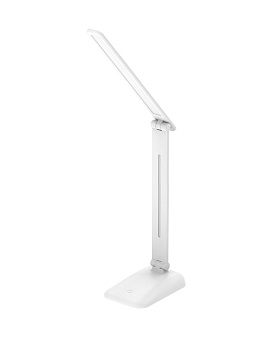 Светильник светодиодный Ultraflash UF-732 C01 настольный 7W(световой поток350lm) 6500K пластик/белый, сенсорный