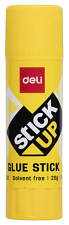 Клей-карандаш " Deli Stick UP" на основе PVP (ПВП) 20гр, желтый корпус 