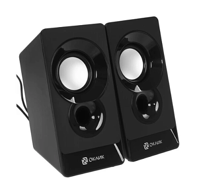 Колонки Oklick OK-165 2.0 6Вт черные USB