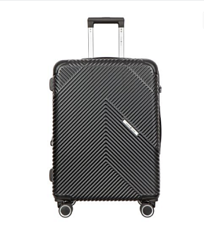 Чемодан-тележка Gianni Conti АТ201-24 black, материал пластик, размеры 66x47x26 см, цвет черный