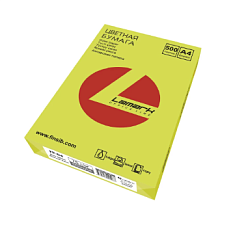 Бумага Lamark формат А-4, плотность 75 г/м2, 500 листов, цвет желтый неон