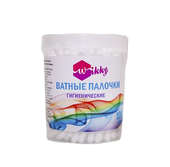Ватные палочки "Wikky "  100 шт в банке