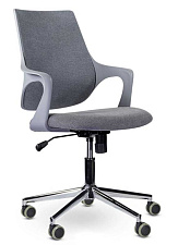 ОБНОВЛЕНИЕ КОЛЛЕКЦИИ. ГОРЯЩАЯ ЦЕНА! Кресло М-804 Ситро PL MT01-1/MT70-08. Обивка - ткань, цвет серый. Пластиковые серые подлокотники. Хромированная крестовина. Механизм Топ-ган. Нагрузка до 120 кг.