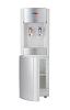 Кулер напольный электронное охлаждение AEL LD-AEL-28c white/silver, Верхняя загрузка. Два крана подачи воды: холодная и горячая. Шкафчик на 13 литров. Краны "нажим чашкой", Цвет: белый/серебро. Размеры (ШхГхВ), мм: 310х335х950