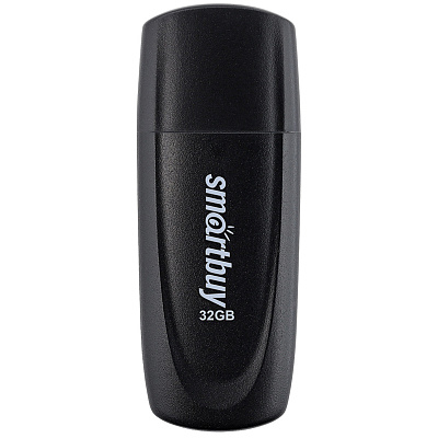 Флеш-носитель  32Gb USB2.0 SmartBuy "Scout", Flash Drive черный,  предназначен для хранения и переноса цифровых данных. 