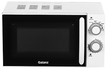 Микроволновая печь Galanz MOS-2005MW, 20л, мощность 700Вт, механическое управление, цвет белый