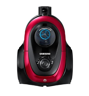 Пылесос Samsung VC18M21C0VR  мощность 1800Вт, сухая уборка контейнер 1,5 л, мощность всасывания 380Вт, телескопическая труба, цвет красный