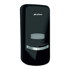 Дозатор для жидкого мыла 1 л KSITEX SD-1369B,  непрозрачный, черный, пластиковый, окно, размеры: 249х104х114 мм,