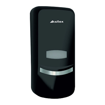 Дозатор для жидкого мыла 1 л KSITEX SD-1369B,  непрозрачный, черный, пластиковый, окно, размеры: 249х104х114 мм,