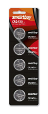 Батарейка литиевая Smartbuy CR2430 BL5 SBBL-2430-5B, 5шт/уп. ЦЕНА за уп.