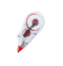 Корректирующая лента Berlingo, ширина 5мм, длина 12м, цвет белый/красный , в блистере