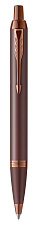 Ручка шариковая PARKER IM Monochrome K328 Burgundy PVD M коричневый матовый M синий стержень, нержавеющая сталь, отделка PVD покрытие, подарочная упаковка