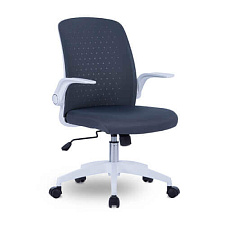 ОБНОВЛЕНИЕ КОЛЛЕКЦИИ. ГОРЯЩАЯ ЦЕНА! Кресло М-803 Торика white PL LFX 438-08/LFY/18-24. Обивка - ткань, цвет серый. Пластиковые белые подлокотники. Пластиковая крестовина. Механизм Топ-ган. Нагрузка до 120 кг.