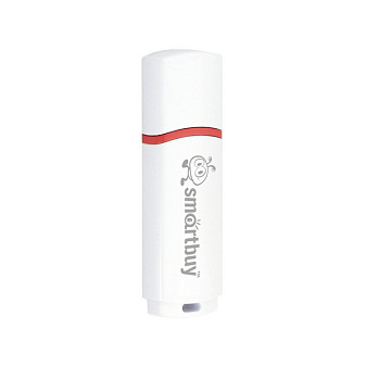Флеш-носитель 64Gb USB2.0 SmartBuy Crown, цвет белый