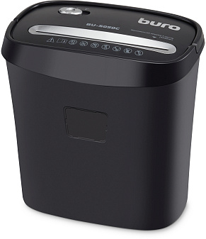 Шредер Buro Home BU-S050C, формат А-4, секретность DIN-32757 3 / DIN-66399 P-3, фрагмент 5х35 мм, уничтожает 5 листов, корзина 13 литров, скорость резки 2.25 м/мин., уровень шума 70дБ, уничтожение пластиковых карт