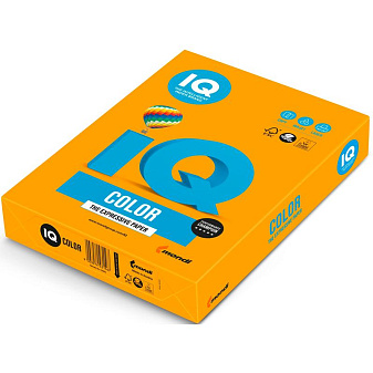 Бумага IQ COLOR формат А-4, плотность 80 г/м2, 500 листов, интенсивность медиум, цвет старое золото AG10