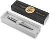 Ручка шариковая PARKER Jotter SE 70th Anniversary K162 серебристый, M синий стержень, нержавеющая сталь,	серебристая отделка, подарочная упаковка