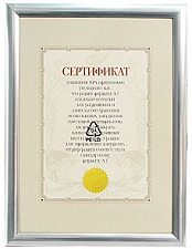 Рамка 30х40 пластик цвет "Серебро"