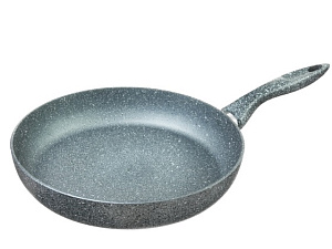 Сковорода d=28 см SCOVO "Stone Pan" ST-005, антипригарное покрытие, без крышки, штампованный алюминий, цвет серый